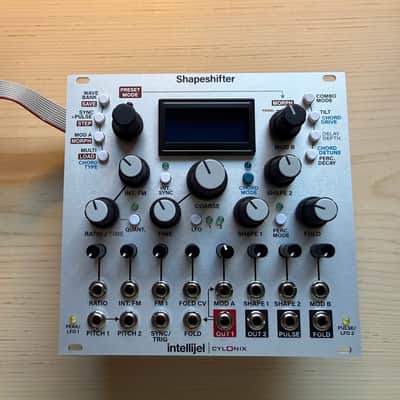 Intellijel Cylonix Shapeshifter Dual Wavetable VCO Eurorack Synth Module 2015 - Present - Silver image 1