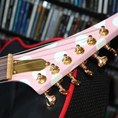 Xeno Guitars "Sweet Little Sixteen" Explorer-Shape, Pink Polka Dot image 12