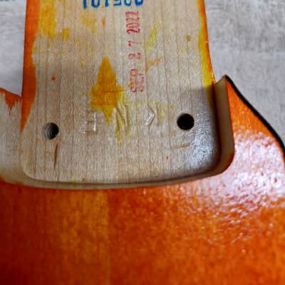 KNE Steve Vai Flame Body 2022 Yellow/ Orange Dye. FINAL PRICE DROP, Doesnt sell, I ll build another guitar. image 11