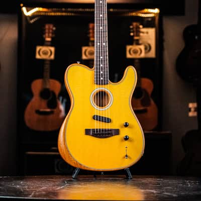 2021 Fender Acoustasonic Player Telecaster butterscotch blonde image 2
