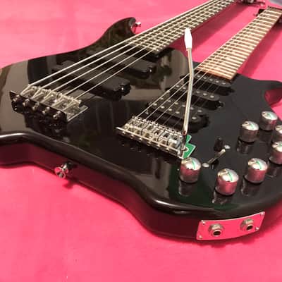 NEW DOUBLE NECK GUITAR BASS COMBO SIX STRING GUITAR FIVE BASS HARDE CASE INCLUDED TWO INPUT JACKS image 13