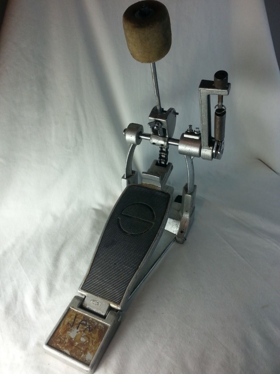 Space Percussion Bass Drum Pedal Upright Single-Spring Vintage 70s* — main photograph