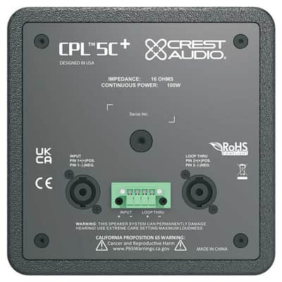 Peavey CPL 5C+ 2-Way Coaxial Passive Speaker. Black image 2