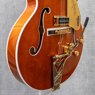 Gretsch  G6120TG-DS Players Edition Nashville Hollow Body DS with String-Thru Bigsby Roundup Orange image 6