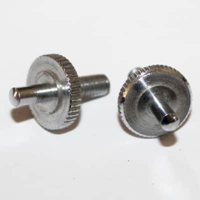 Vintage 1970's Gibson Chrome Nashville Bridge Studs Wheels 1974 1975 1970s Les Paul SG ES image 4