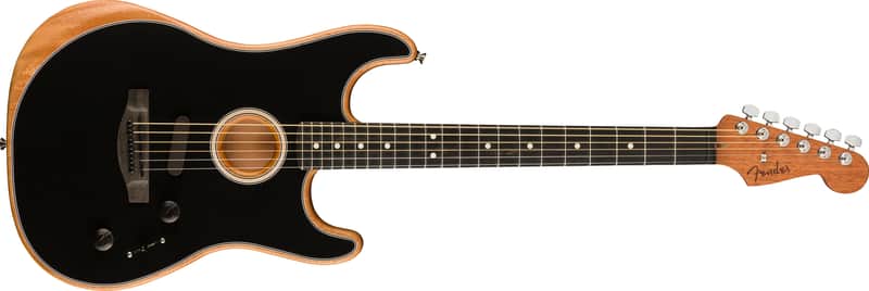 FENDER - American Acoustasonic Strat Stratocaster EB Black 0972023206 image 1