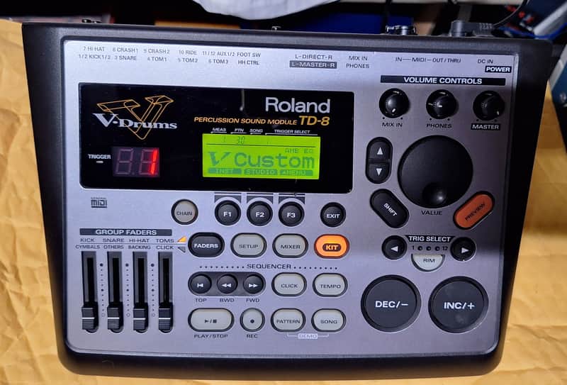 Roland TD-8 Drum Sound Module 1999 - 2005 - Silver image 1