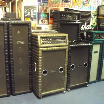 ONE PAIR KUSTOM VINTAGE 302 PA SPEAKER CABINETS TUCK AND ROLL! image 1