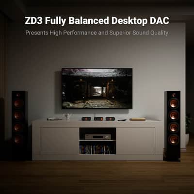 Fosi Audio ZD3 Balanced DAC | ES9039Q2M Preamplifier, Bluetooth & HDMI ARC image 5