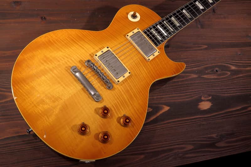 1985 Greco Les Paul Rock Spirits Standard - Honey Burst - Stunning Flame Top image 1