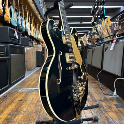 Gretsch Japan Broadkaster LX Center Block Electric Guitar with String-Thru Bigsby Cadillac Green w/Hard Case image 2