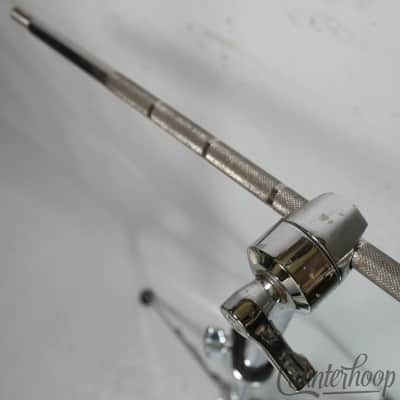 Tama Aichi Boom Cymbal Stand Vintage 80s + Pearl 60s Tripod Base "Japan" Chrome image 5