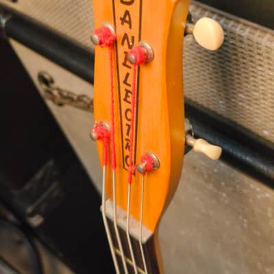 Danelectro 59DC Long Scale Bass 2010s Sparkling Champagne image 2