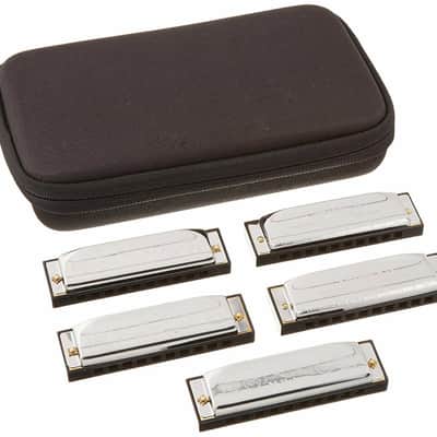Mint Hohner Special 20 Harmonica 5 Pack, Keys of G,A,C,D,E 10 hole Diatonic Harmonicas image 2