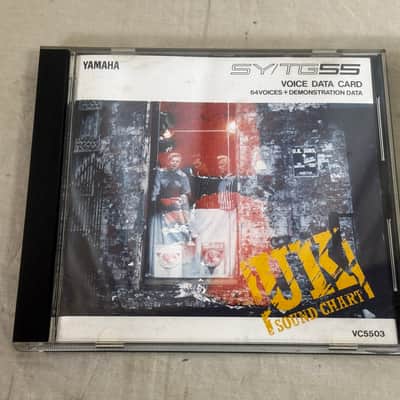 YAMAHA VC5503 VOICE DATA CARD UK SOUND CHART for SY/TG55