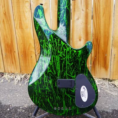 Schecter DIAMOND SERIES C-5 Silver Mountain Toxic Venom Left Handed 5-String Electric Bass (2021) image 7