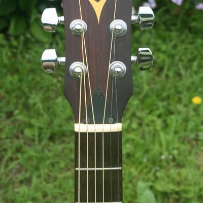 1990 Yairi semi-dreadnought size Acoustic Guitar 40-LO - Natural+Martin Hard Case image 5