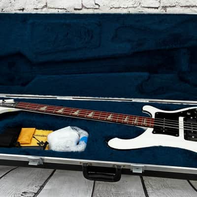 1995 Rickenbacker 4003 4-String - White with Black Hardware/Black Trim image 15