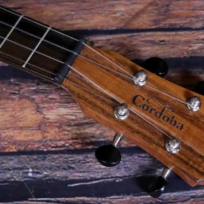 Cordoba 35T CE Tenor Ukulele 2021 Model w/Cordoba Gig Bag in Natural image 8