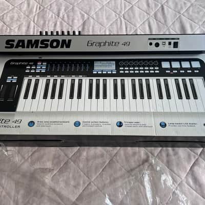 Samson Graphite 49 USB MIDI Keyboard Controller 2010s - Black/White image 5