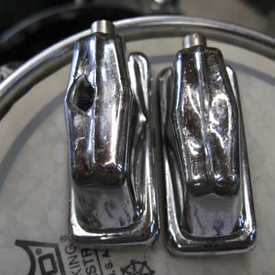 Pearl 6X5.5 & 10X6.5 Fiberglass Concert Toms w/mount 70's - 80's chrome image 17
