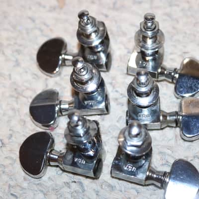 Rare Vintage 60s/70s Grover Vintage Rotomatic Bullseye 3x3 Tuners - No Tariffs image 5