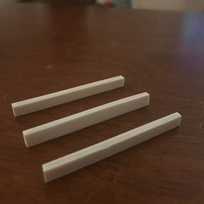 Bone Guitar Saddle Blanks - Extra Thick (3-Pack) image 2