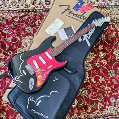 *NEW OLD STOCK* 2010 Fender Japan Disney Official Mickey Mouse Stratocaster ST-Mickey D-120, 1 of 100, MIJ image 1