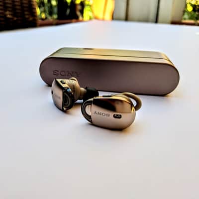 Sony WF1000X/NM1 Premium Noise Canceling True Wireless Headphones, Gold image 4