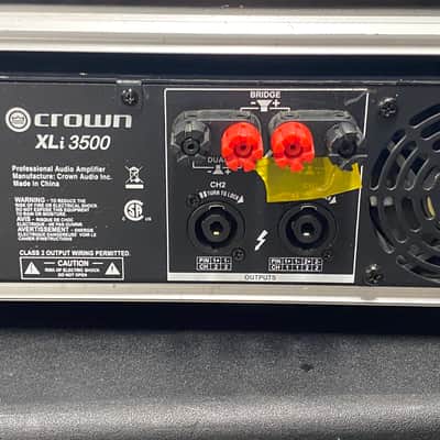Crown XLI 3500 2-Channel 1350-Watt Power Amp with Rack Case image 5