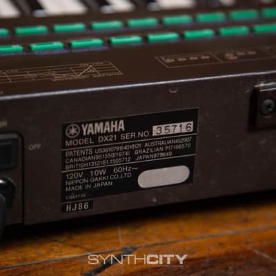 Yamaha DX21 Programmable Algorithm Synthesizer 1985 - Black image 5