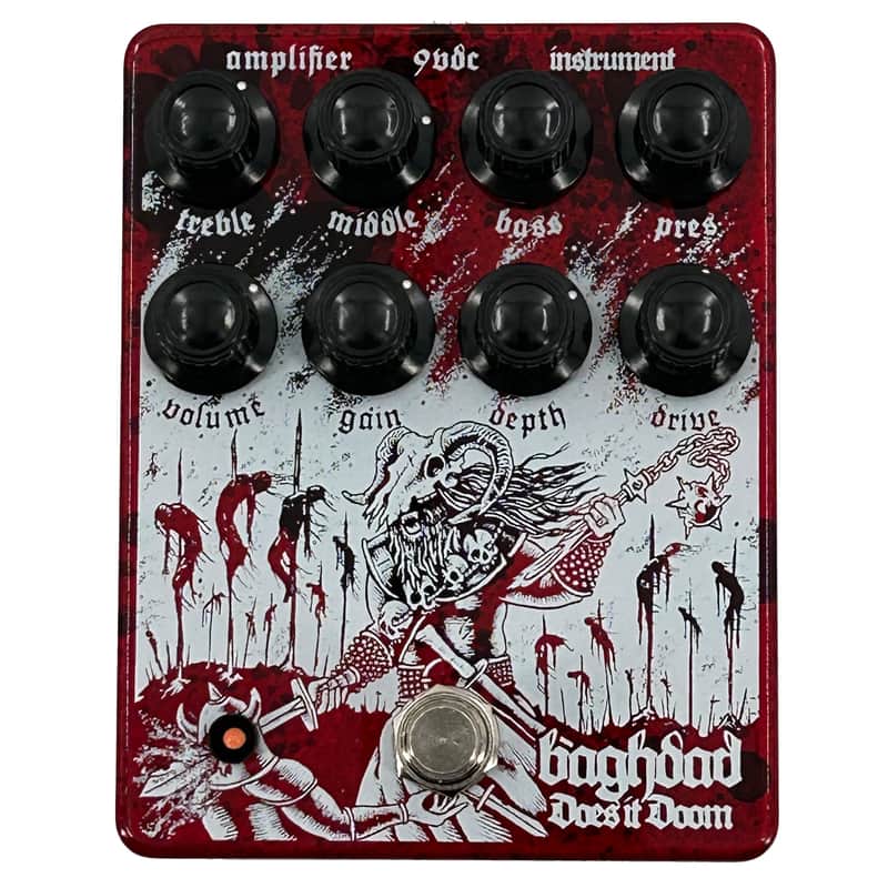 Does It Doom Baghdad High Gain Overdrive and Preamp Pedal - Limited Edition Blood Spatter image 1