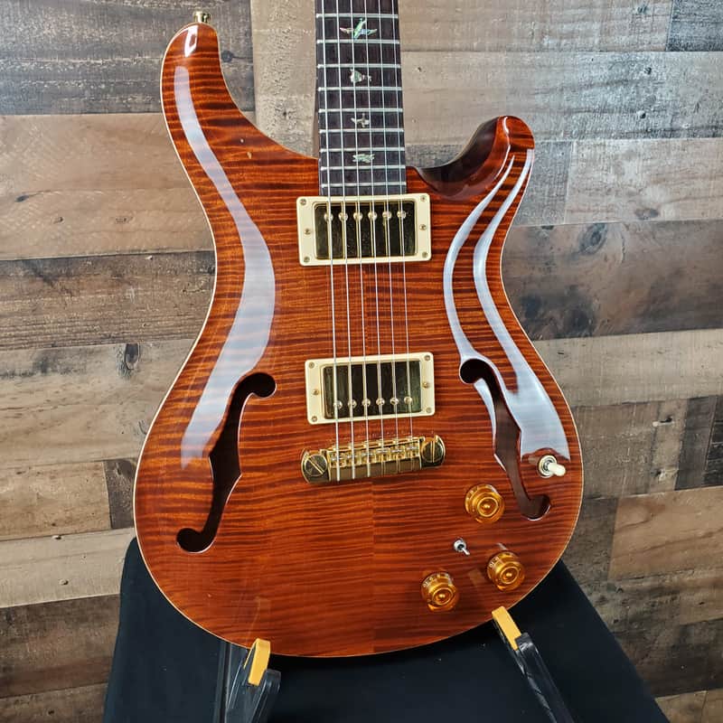 PRS Hollowbody HBII Piezo Artist Package 2004 Violin Amber Hardshell Case Free Ship USED #480 image 1