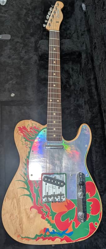 Fender Artist Series Jimmy Page Telecaster with Rosewood Fretboard 2019 - Natural with Dragon Graphic image 1