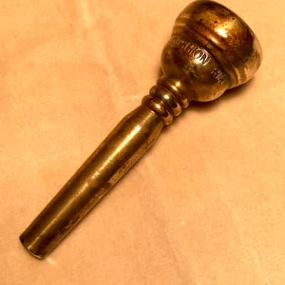 Rudy Muck -17C- Cushion Rim Trumpet Mouthpiece-Made c.1940's-Plating Worn-Condition Good image 2