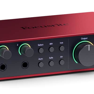 Focusrite Scarlett 2i2 4th Gen Studio Recording USB Audio Interface+Software image 1