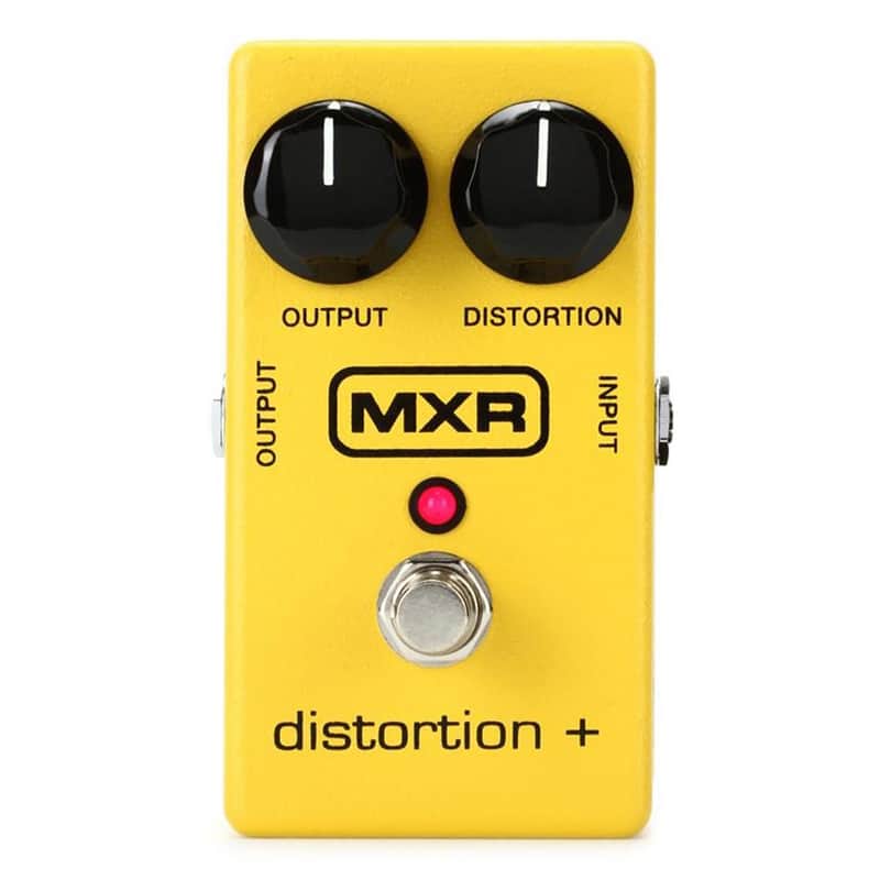 Dunlop MXR M104 Distortion+ Effects Guitar Effects Pedal, Yellow image 1