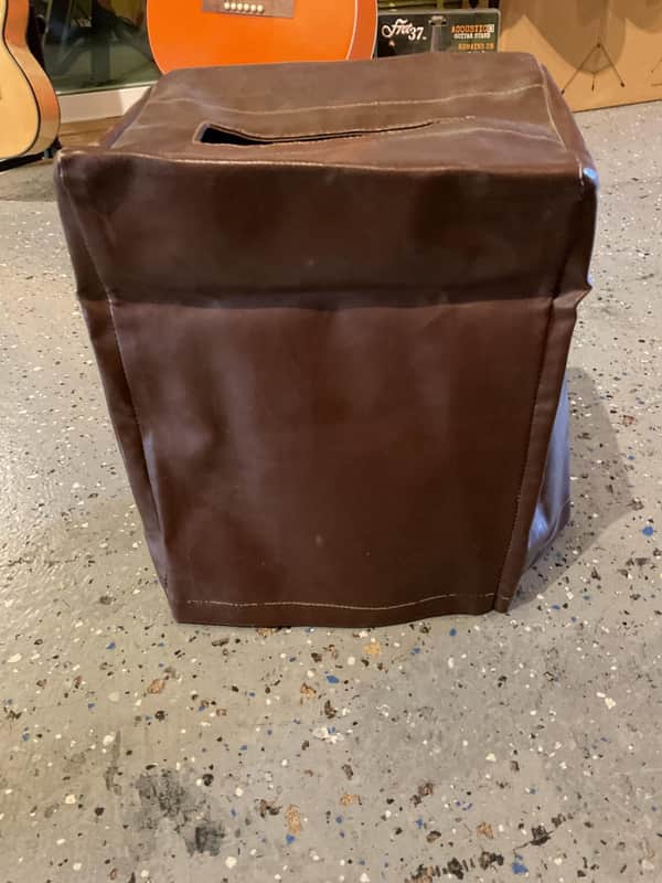 Amp slip cover BROWN Leather no name (used) image 1