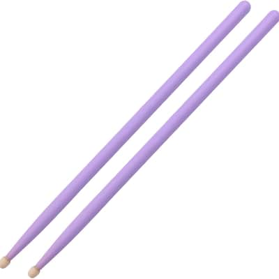 Drum Sticks, 1 Pair Purple Percussion Instrument Sticks Classic Lightweight Maple Wood Drumsticks for Adults image 1
