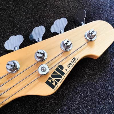 ESP Amaze-ALR 3-Tone Sunburst Jazz Bass - Sado Custom Shop - EXCELLENT condition + ESP gig bag image 11