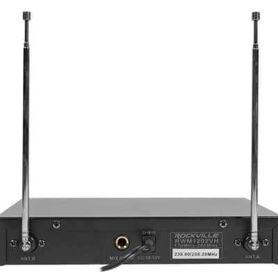 Immagine Rockville RWM1202VH VHF Wireless Dual HandHeld Microphone System/Metal Receiver - 3