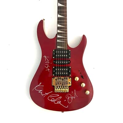 KURT COBAIN AND NIRVANA AUTOGRAPHED GUITAR WITH HISTORY AND COA image 1