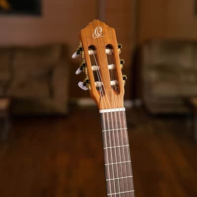 Ortega R131 Family Series Pro Solid Cedar Top Mahogany Neck Nylon 6-String Classical Acoustic Guitar w/Gig Bag image 21