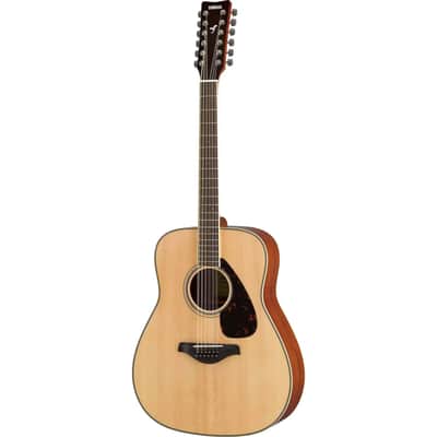 Yamaha FG820-12 Dreadnought 12-String Acoustic Guitar, Natural image 1
