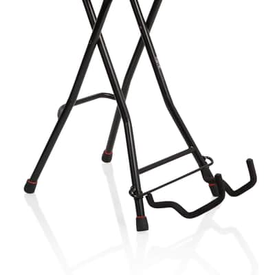 Gator Frameworks Foldable Guitar Stool with Padded Seat and Rear Mounted Guitar Hanger; (GFW-GTRSTOOL) image 1