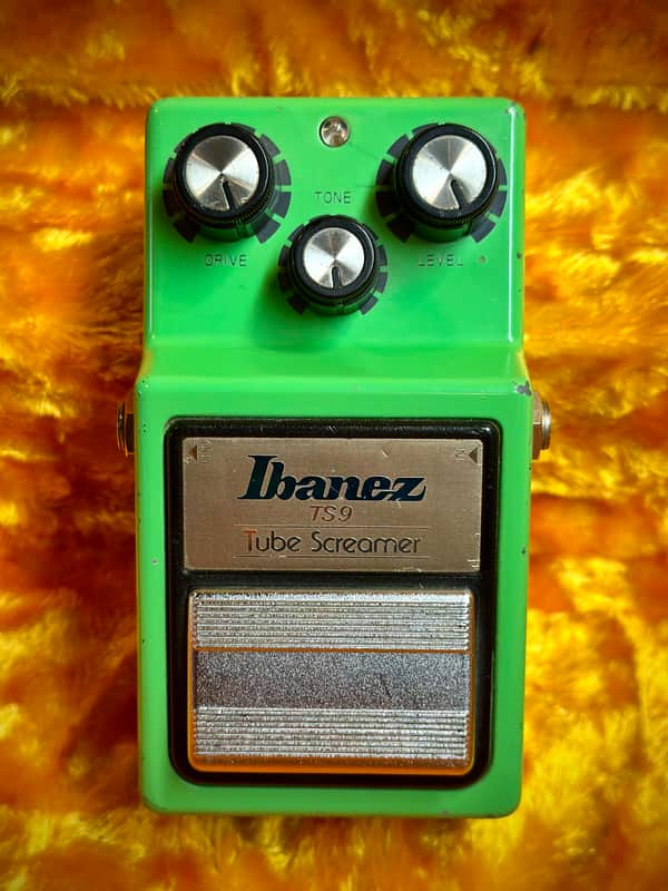 Ibanez TS9 Tube Screamer (Black Label) 1982 - Green JRC4558D image 1