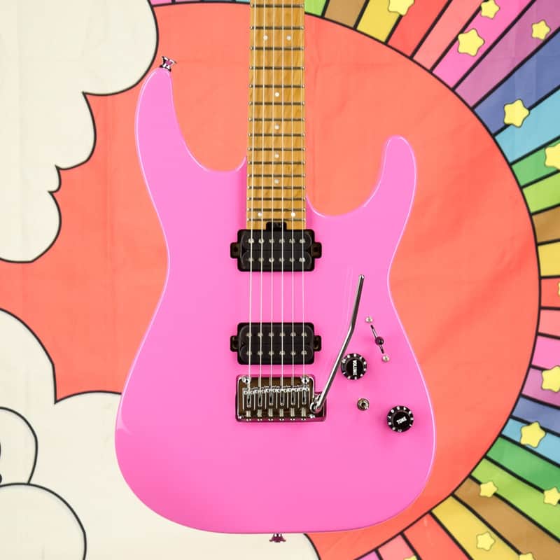 Charvel Pro-Mod DK24 HH 2PT CM, Caramelized Maple Fingerboard, Bubblegum Pink image 1