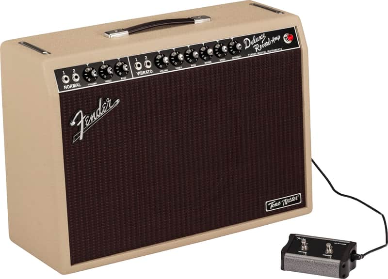 Fender Tone Master Deluxe Reverb Guitar Amplifier - Blonde image 1