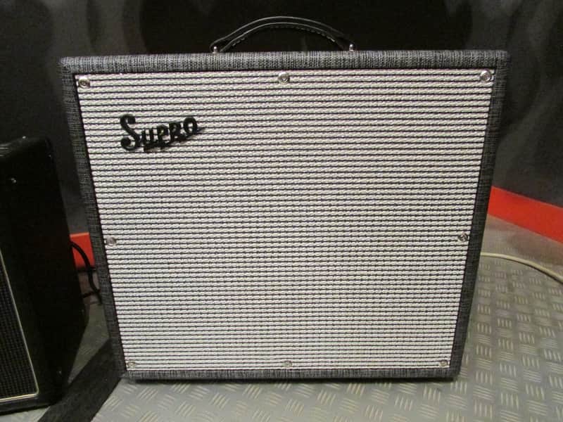 Supro 1695T Black Magick Black Rhino Hide Tolex image 1