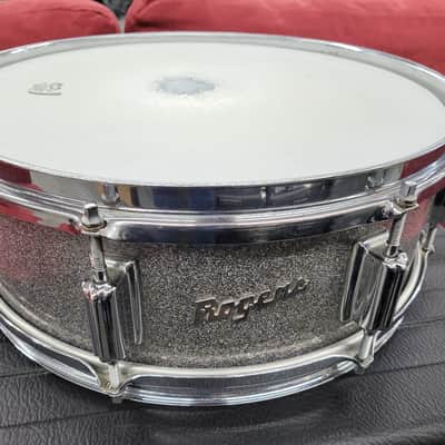 Rogers Tower 5x14" 8-Lug Wood Snare Drum with Case - Silver Sparkle Pearl image 1